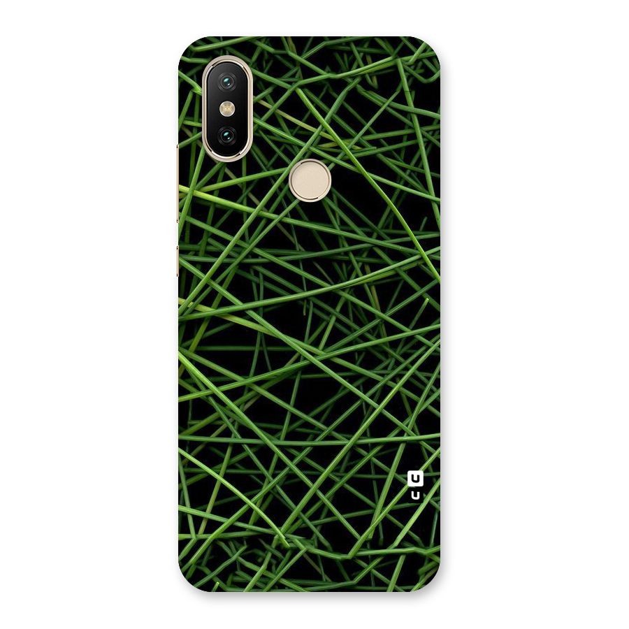 Green Lines Back Case for Mi A2