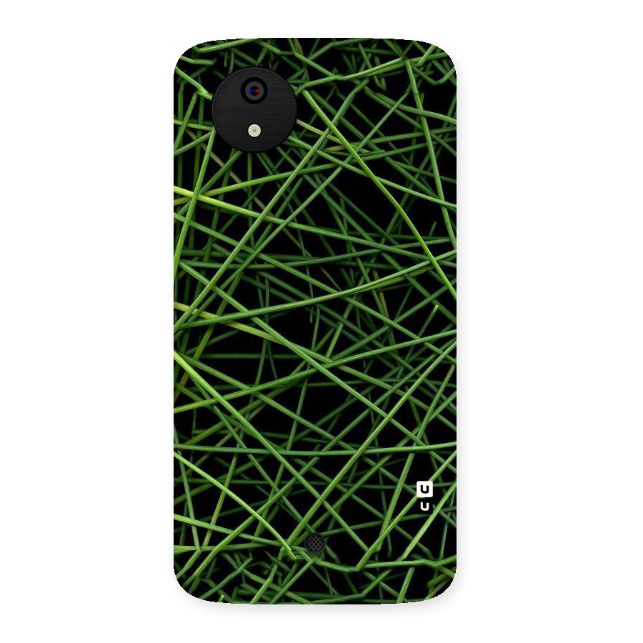 Green Lines Back Case for Micromax Canvas A1