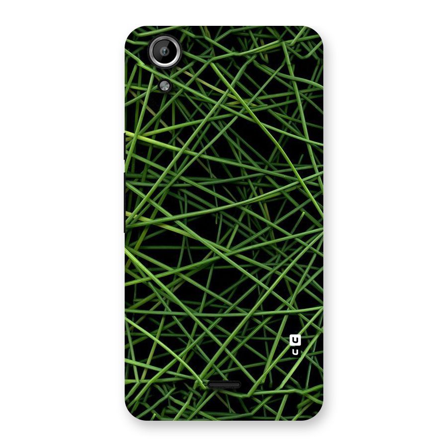 Green Lines Back Case for Micromax Canvas Selfie Lens Q345