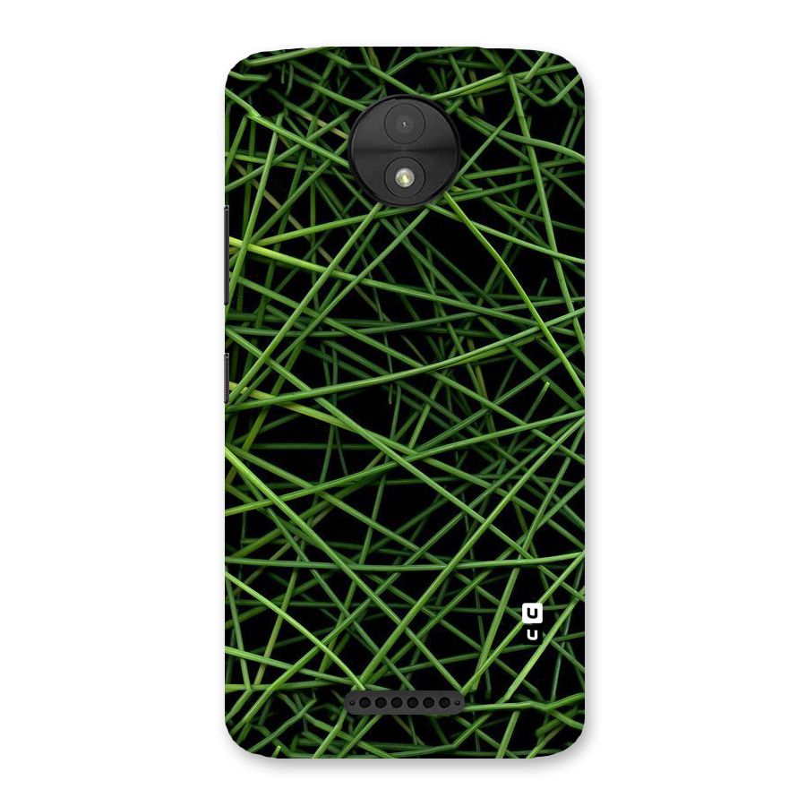 Green Lines Back Case for Moto C