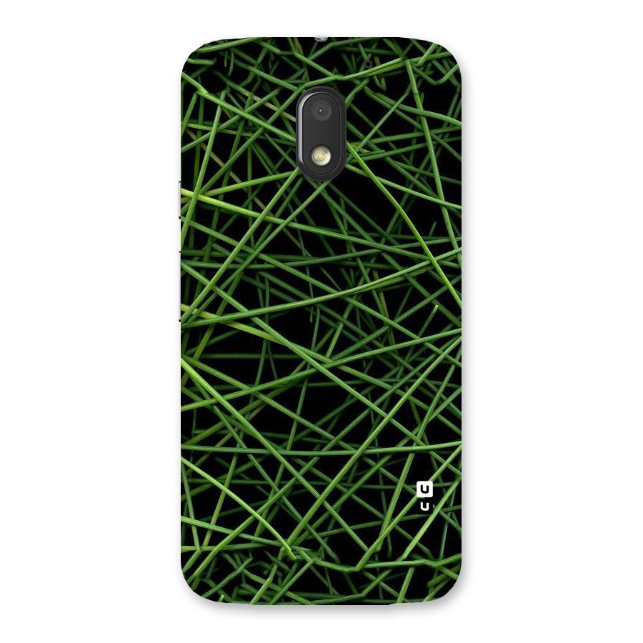Green Lines Back Case for Moto E3 Power