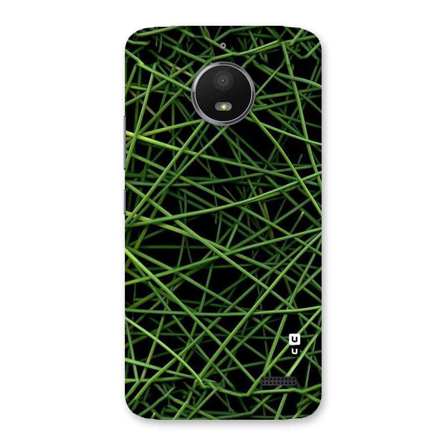Green Lines Back Case for Moto E4