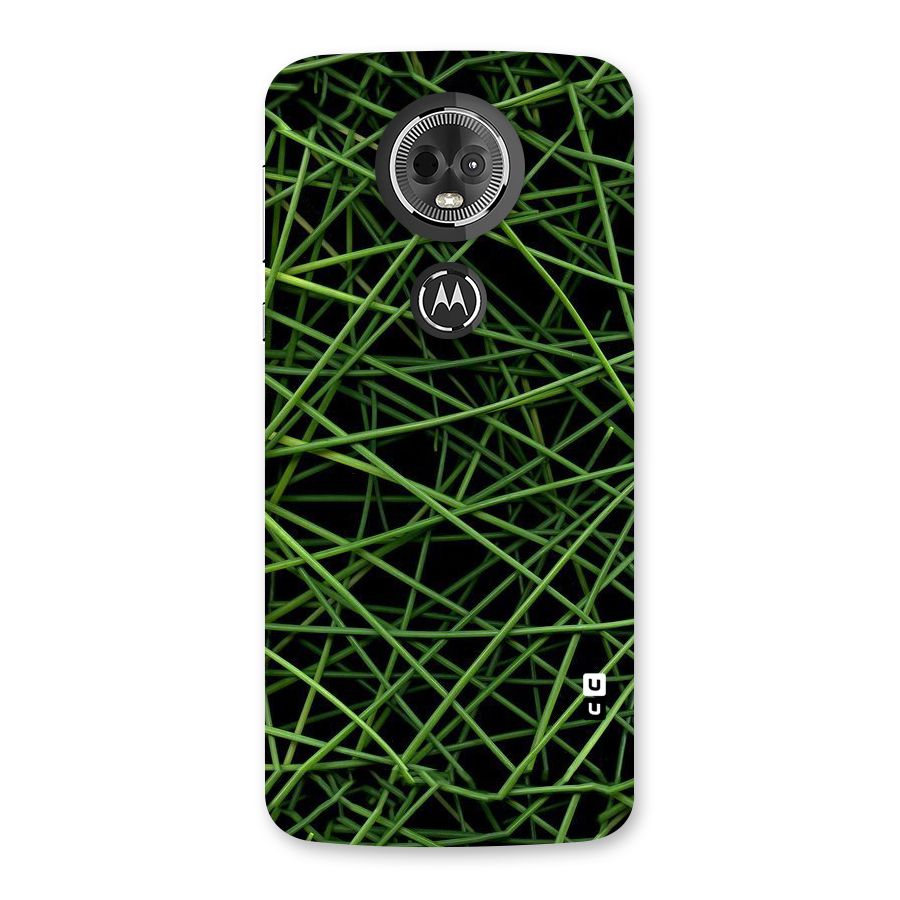 Green Lines Back Case for Moto E5 Plus