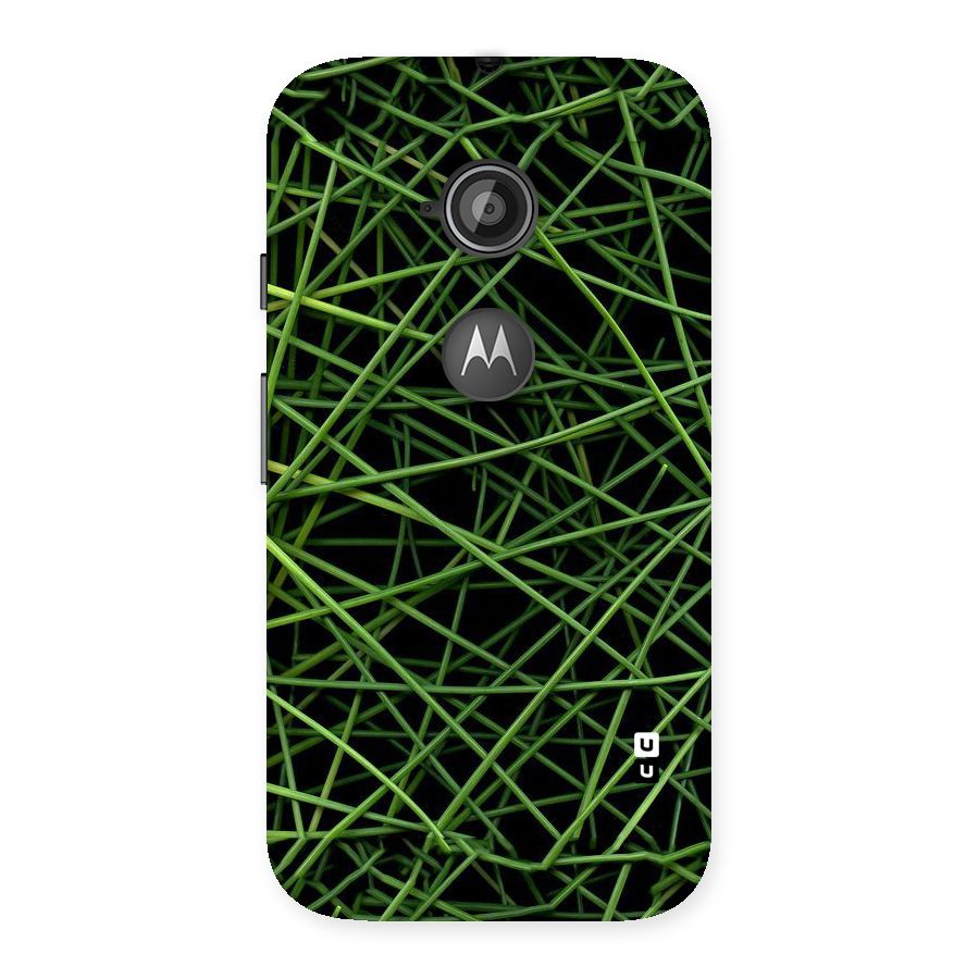 Green Lines Back Case for Moto E 2nd Gen