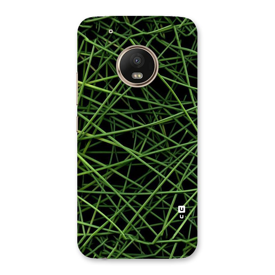 Green Lines Back Case for Moto G5 Plus