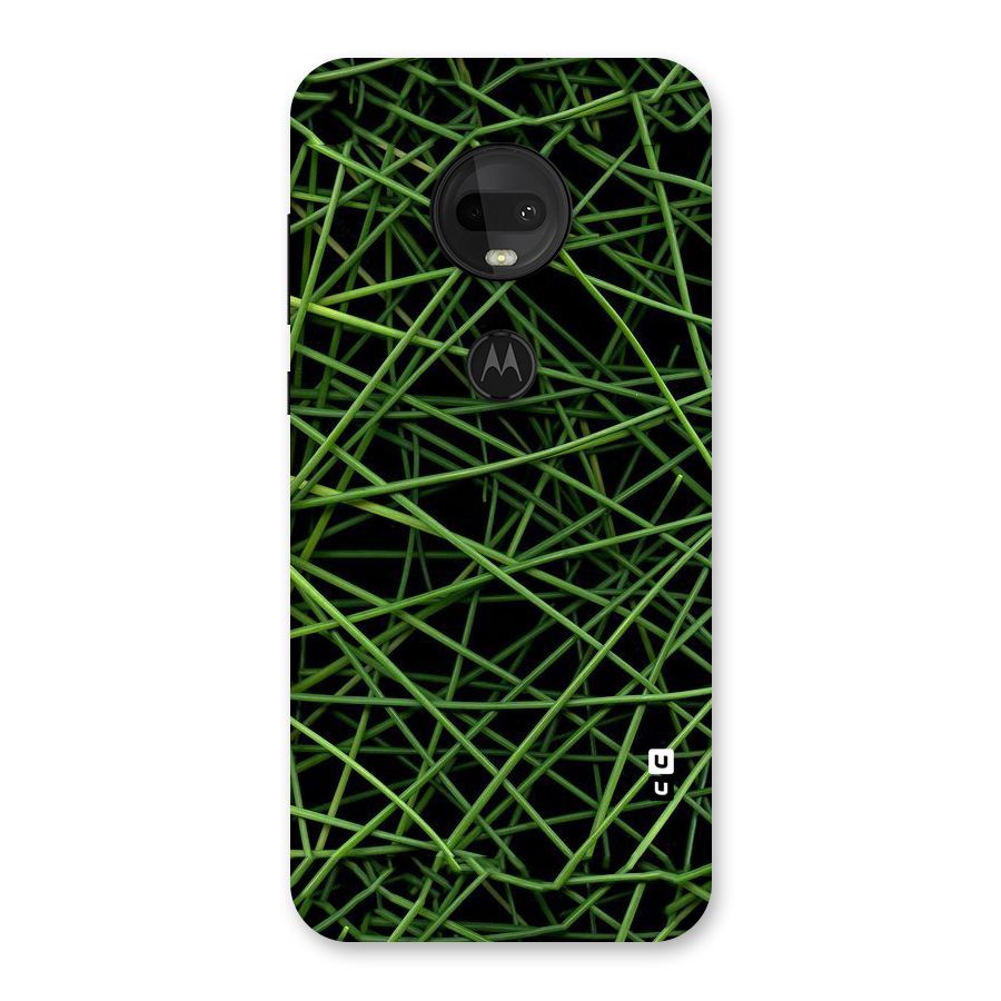 Green Lines Back Case for Moto G7