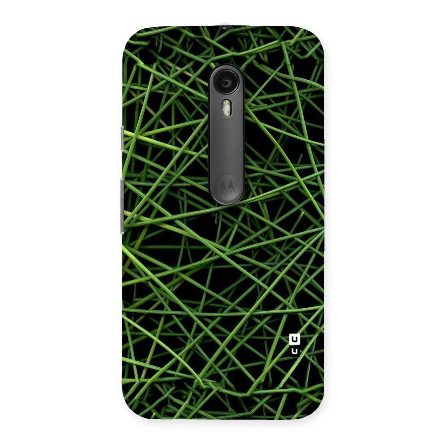 Green Lines Back Case for Moto G Turbo