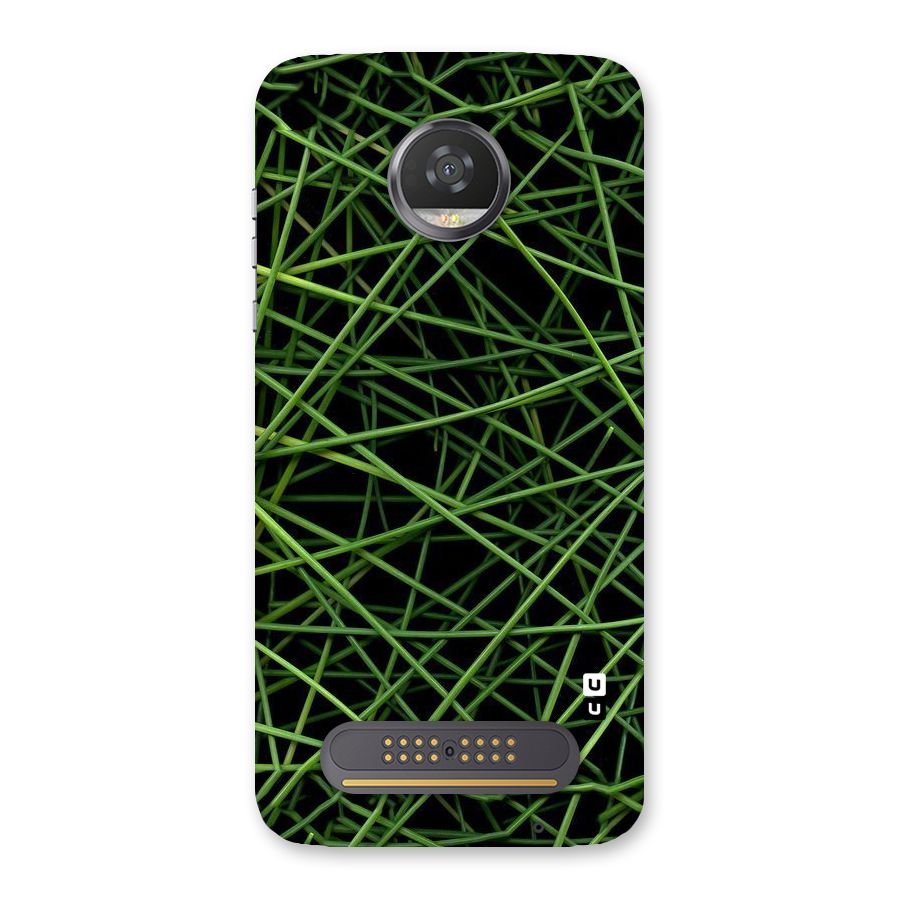Green Lines Back Case for Moto Z2 Play