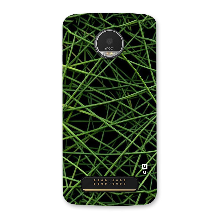 Green Lines Back Case for Moto Z Play
