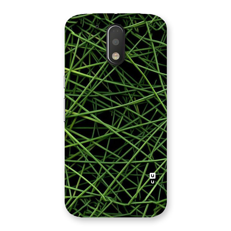 Green Lines Back Case for Motorola Moto G4 Plus