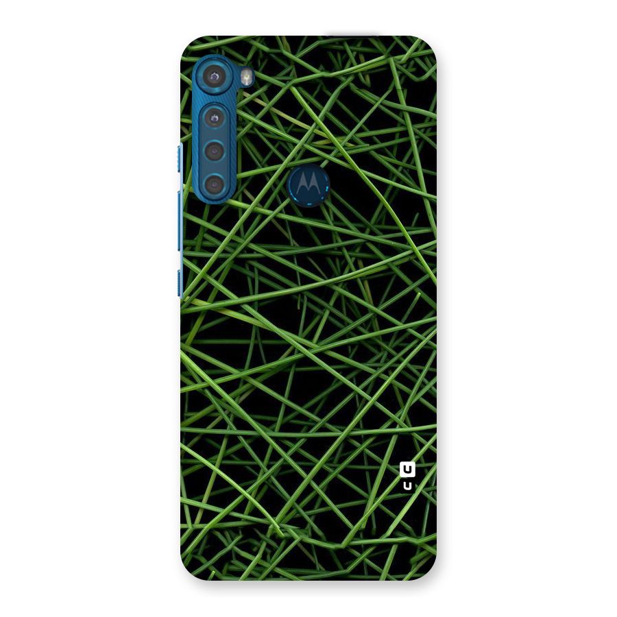 Green Lines Back Case for Motorola One Fusion Plus