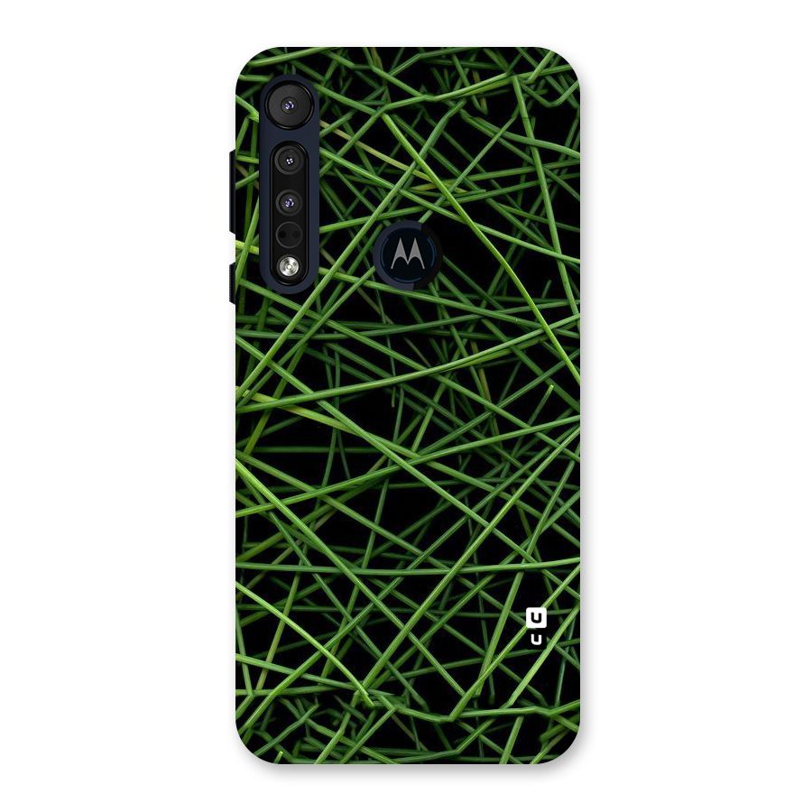 Green Lines Back Case for Motorola One Macro