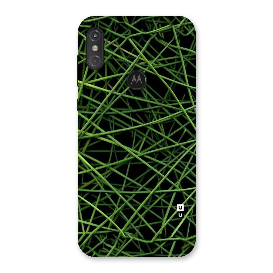 Green Lines Back Case for Motorola One Power
