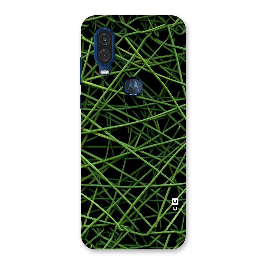 Green Lines Back Case for Motorola One Vision