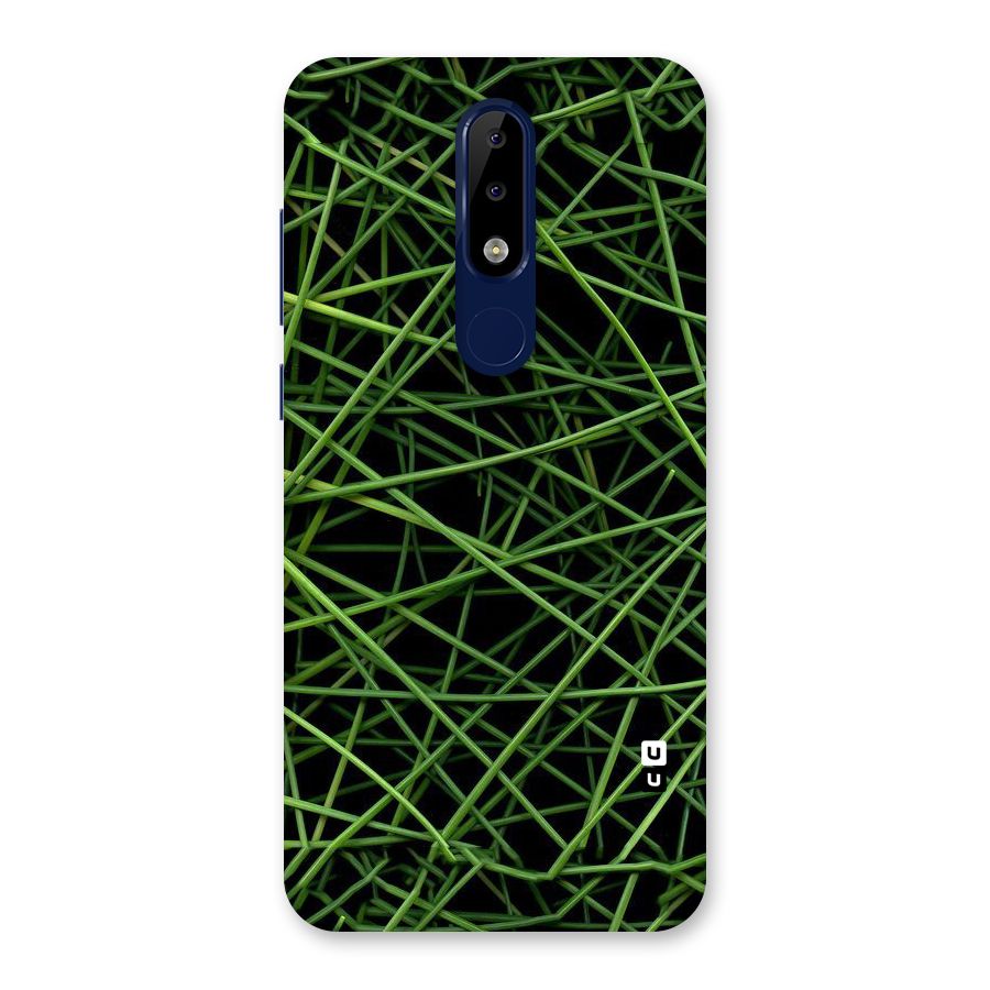 Green Lines Back Case for Nokia 5.1 Plus
