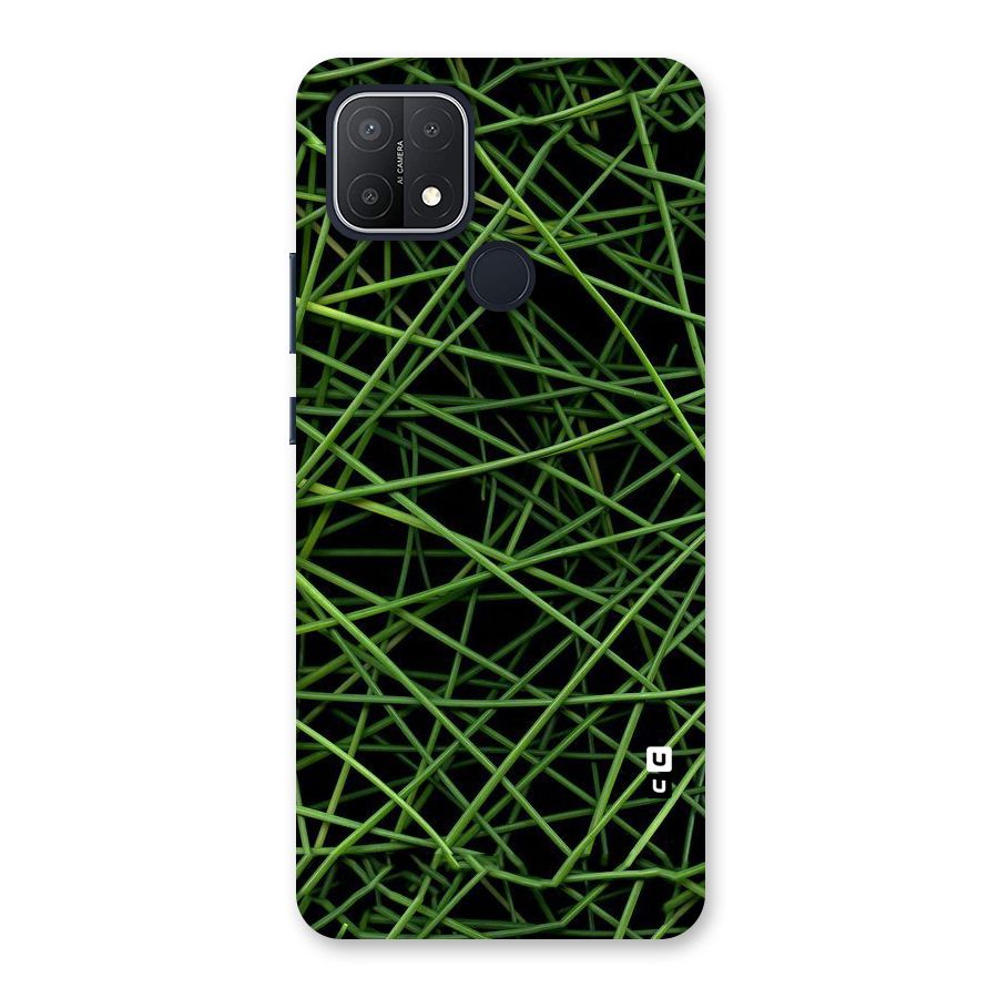 Green Lines Back Case for Oppo A15