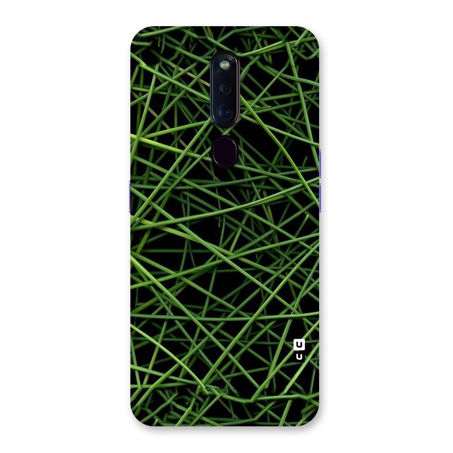 Green Lines Back Case for Oppo F11 Pro