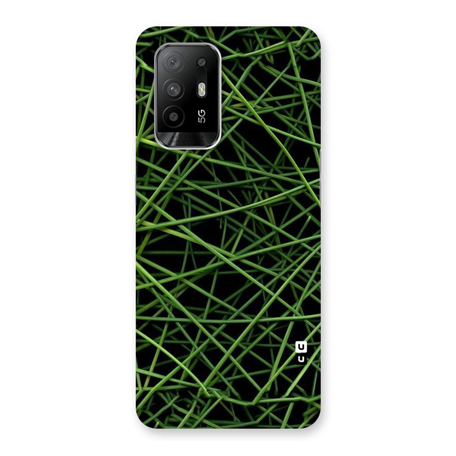 Green Lines Back Case for Oppo F19 Pro Plus 5G