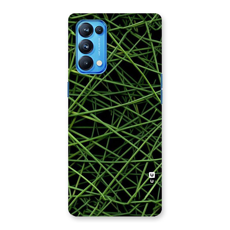 Green Lines Back Case for Oppo Reno5 Pro 5G