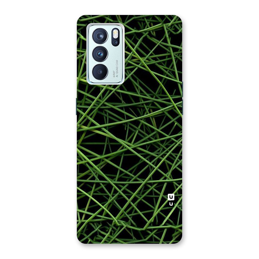 Green Lines Back Case for Oppo Reno6 Pro 5G