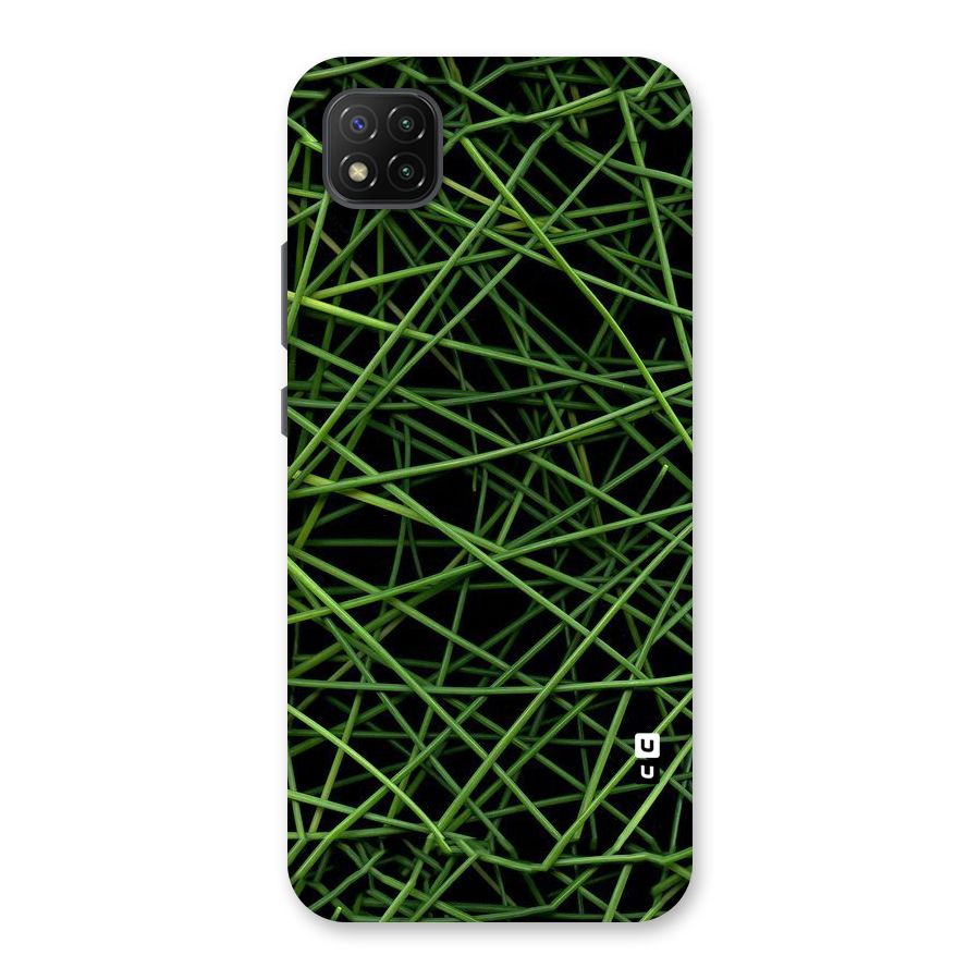 Green Lines Back Case for Poco C3