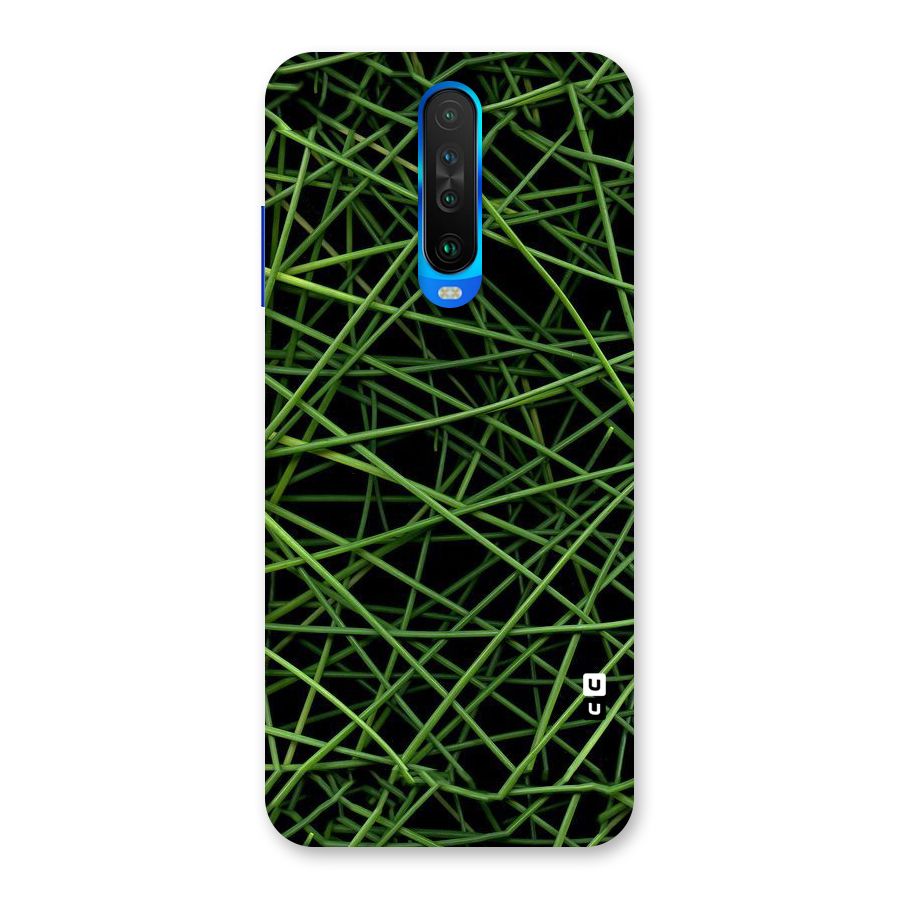 Green Lines Back Case for Poco X2