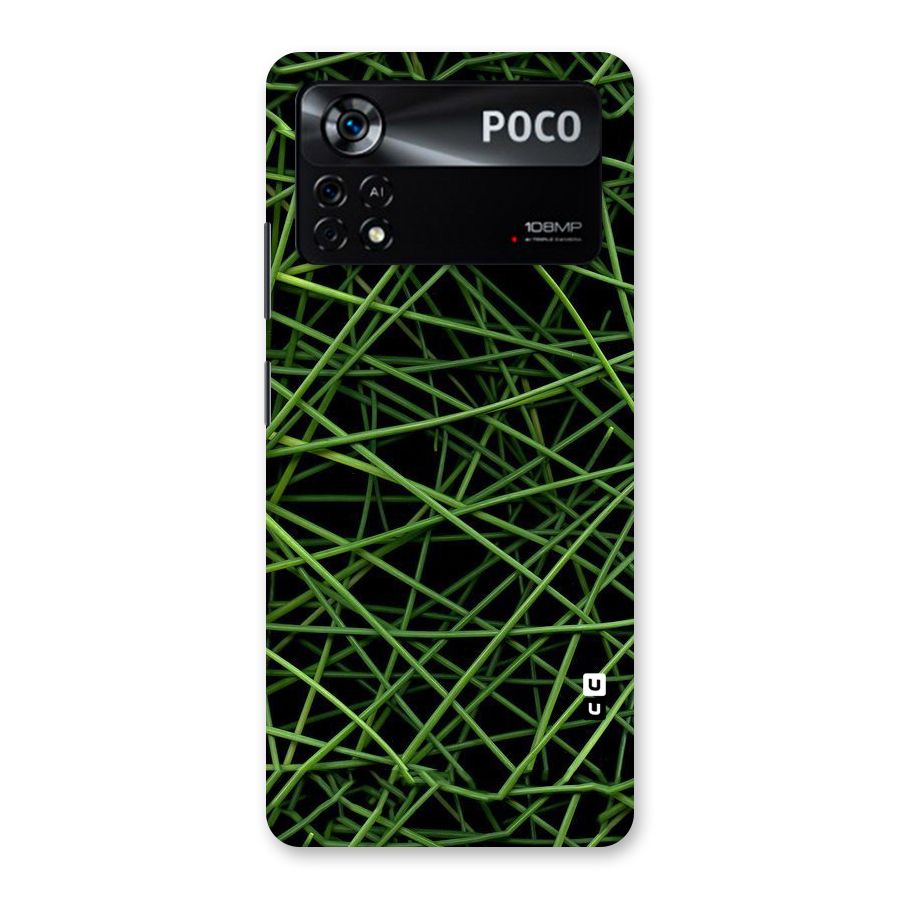 Green Lines Back Case for Poco X4 Pro 5G