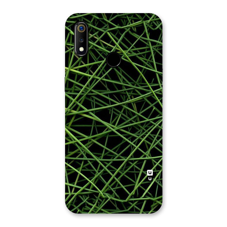 Green Lines Back Case for Realme 3