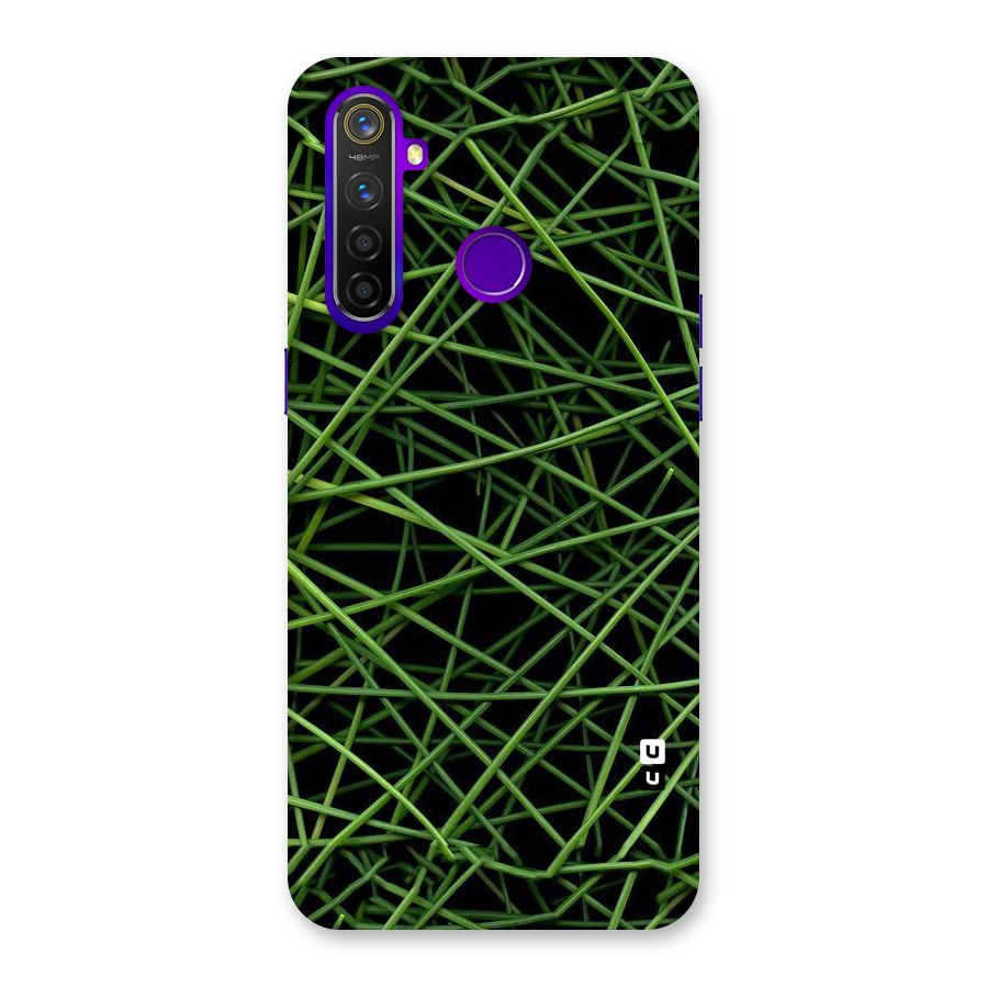 Green Lines Back Case for Realme 5 Pro