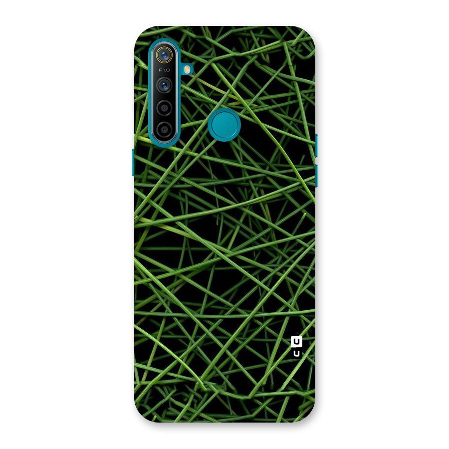Green Lines Back Case for Realme 5i