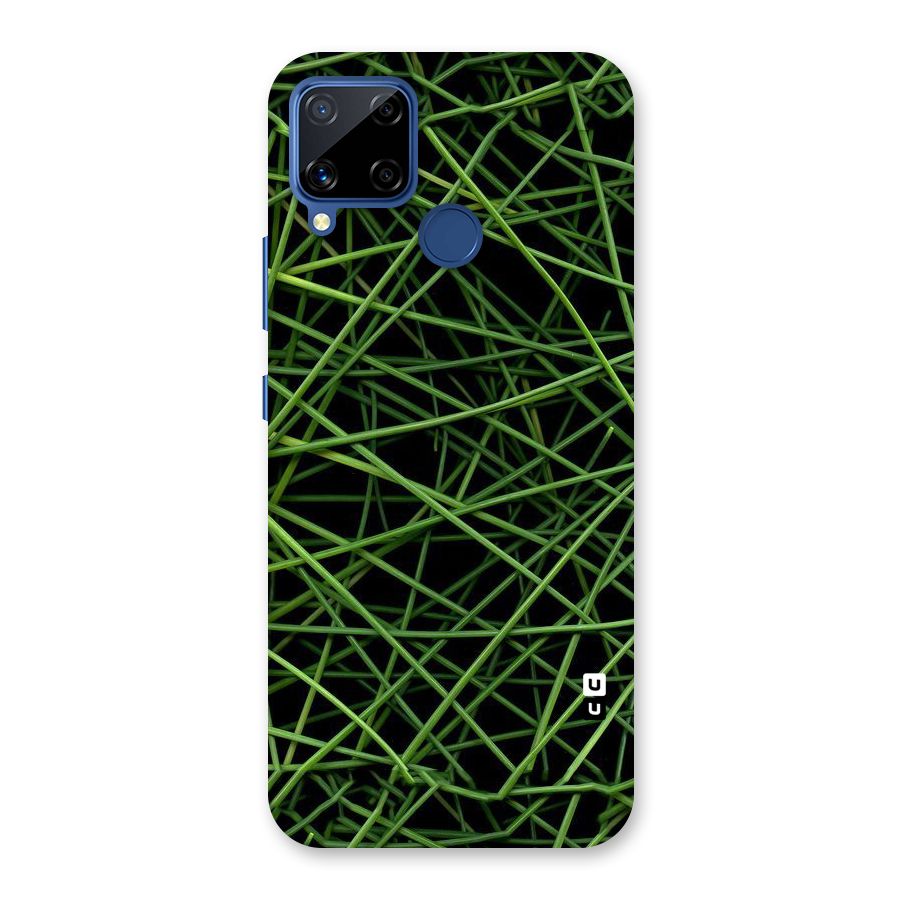 Green Lines Back Case for Realme C15