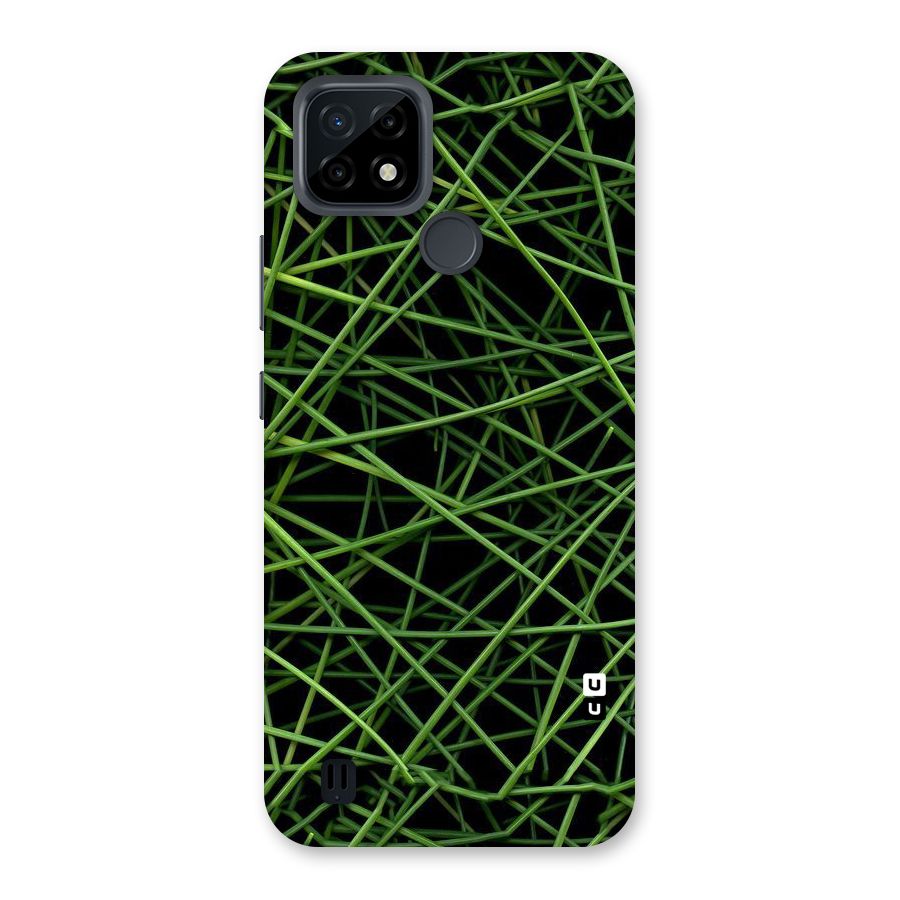 Green Lines Back Case for Realme C21