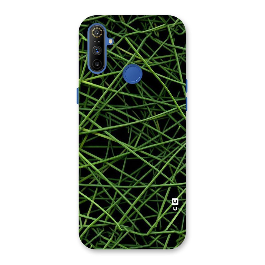 Green Lines Back Case for Realme Narzo 10A