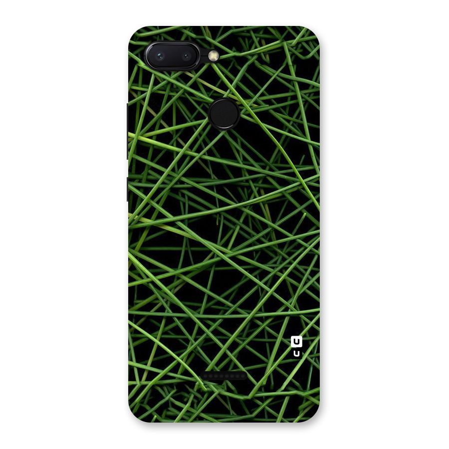 Green Lines Back Case for Redmi 6