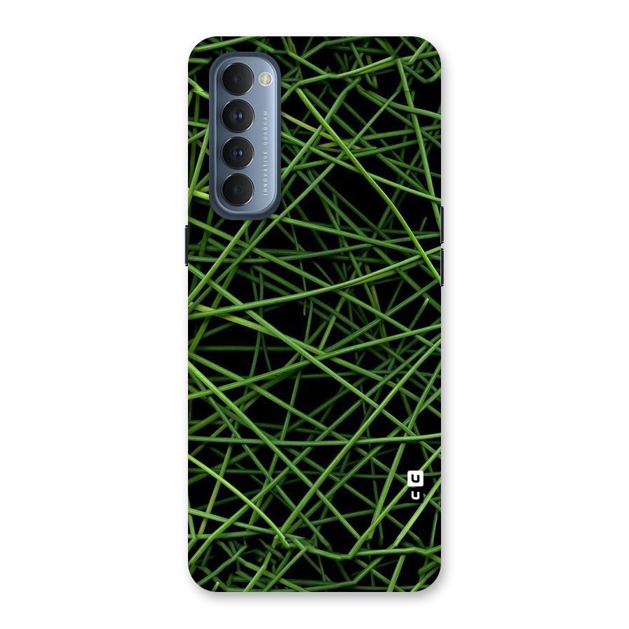 Green Lines Back Case for Reno4 Pro