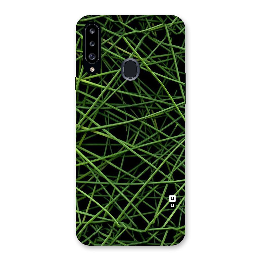 Green Lines Back Case for Samsung Galaxy A20s