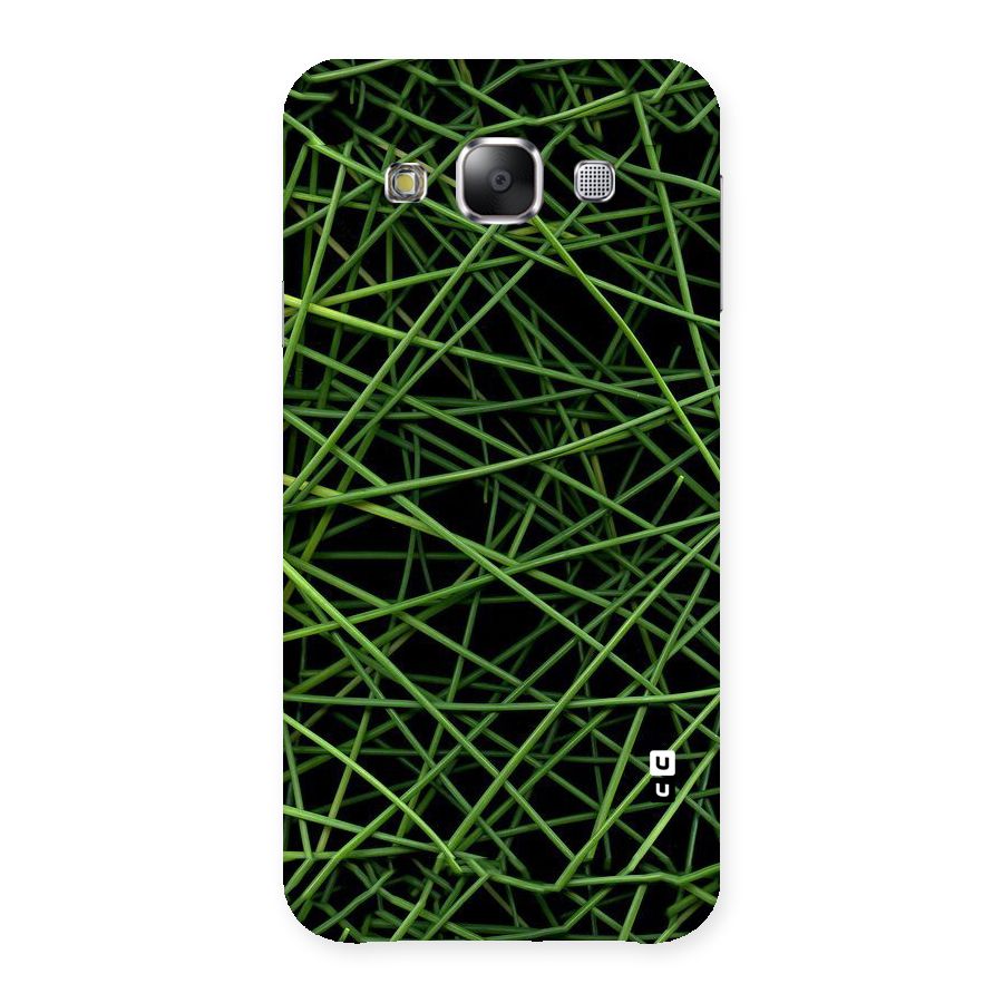 Green Lines Back Case for Samsung Galaxy E5