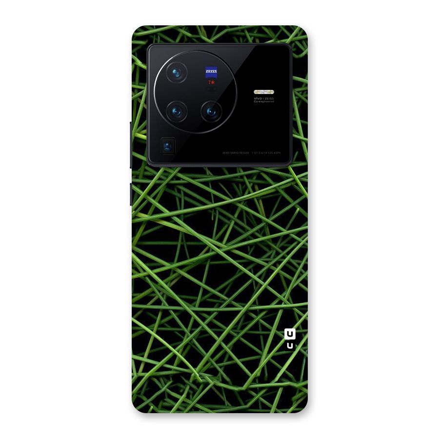 Green Lines Back Case for Vivo X80 Pro