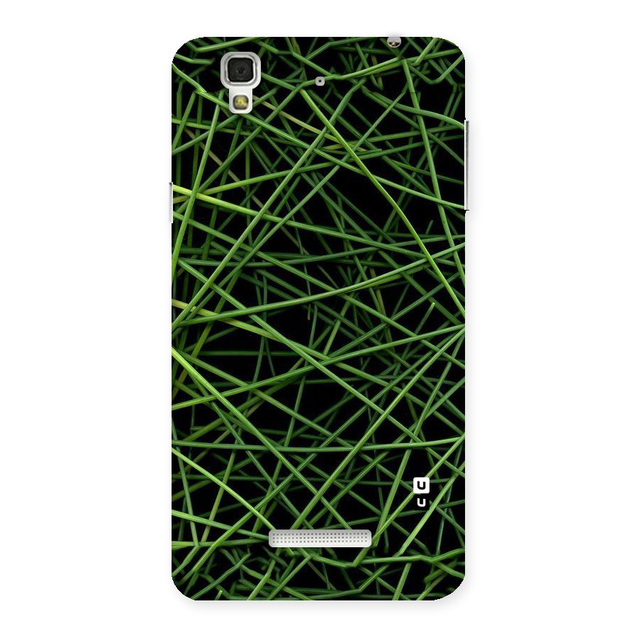 Green Lines Back Case for Yu Yureka