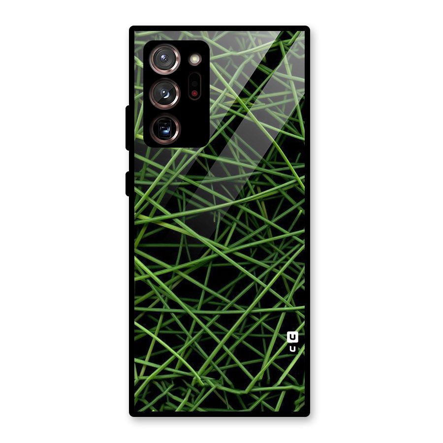 Green Lines Glass Back Case for Galaxy Note 20 Ultra