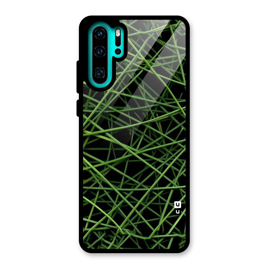 Green Lines Glass Back Case for Huawei P30 Pro