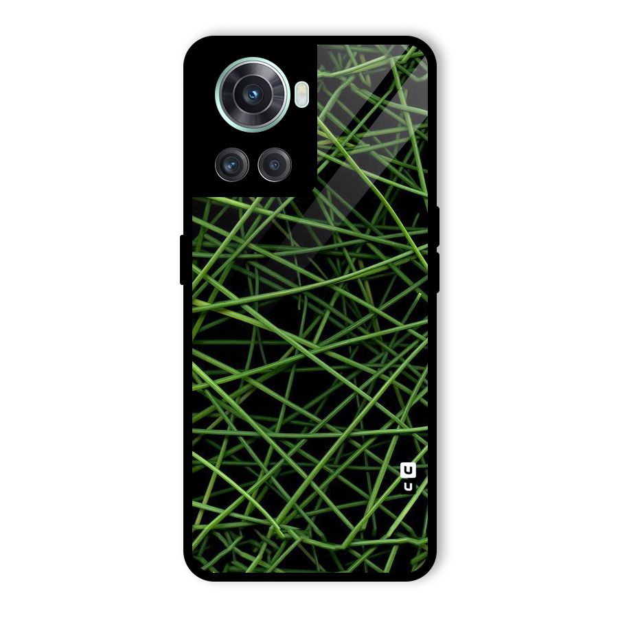 Green Lines Glass Back Case for OnePlus 10R