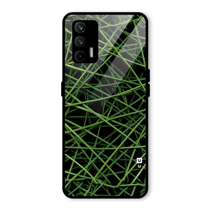Green Lines Glass Back Case for Realme GT 5G