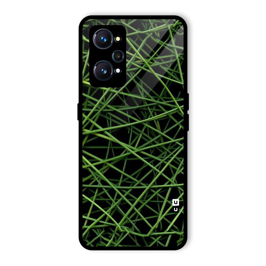 Green Lines Glass Back Case for Realme GT Neo2