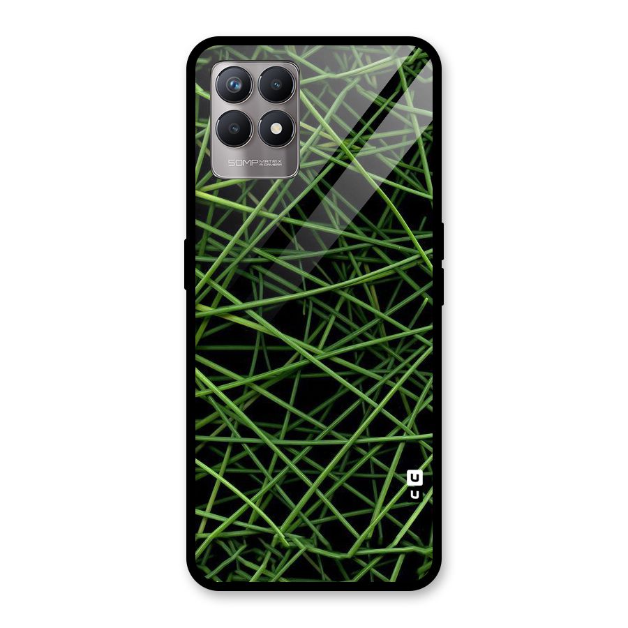 Green Lines Glass Back Case for Realme Narzo 50