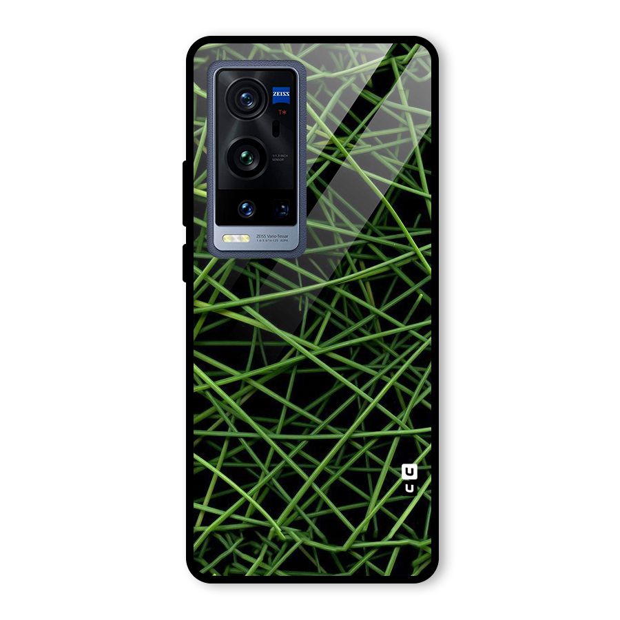 Green Lines Glass Back Case for Vivo X60 Pro Plus