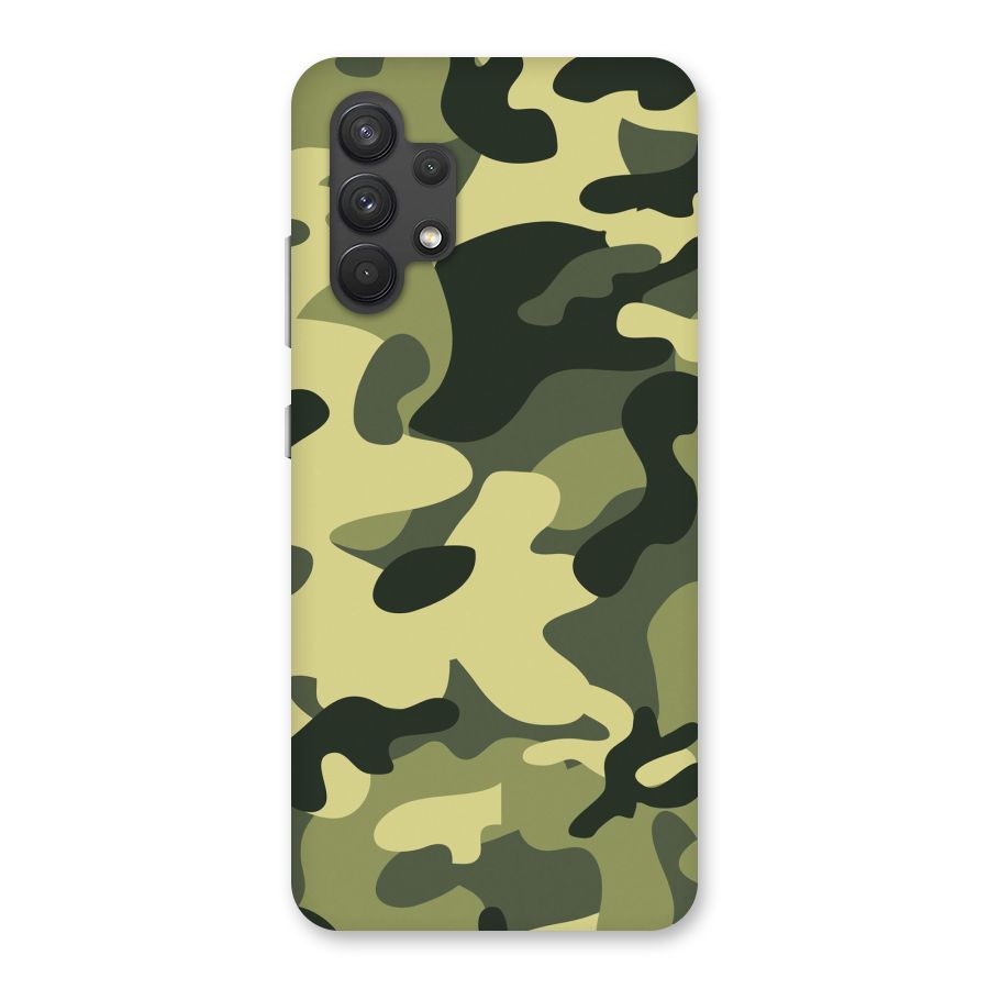 Green Military Pattern Back Case for Galaxy A32