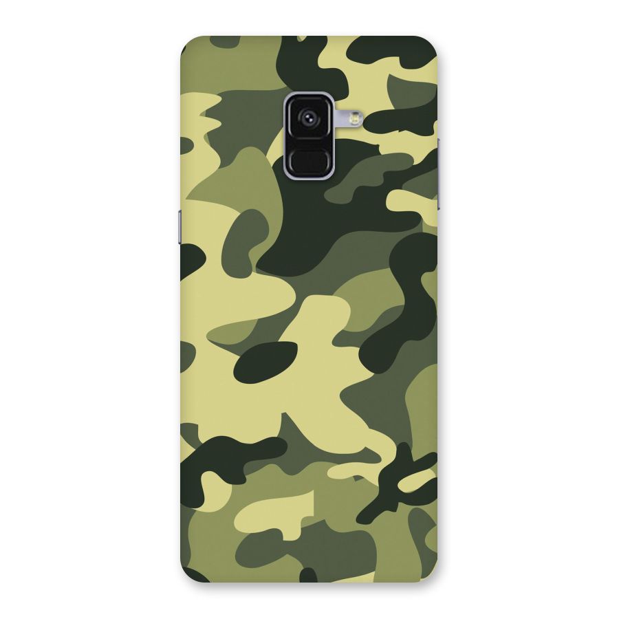 Green Military Pattern Back Case for Galaxy A8 Plus