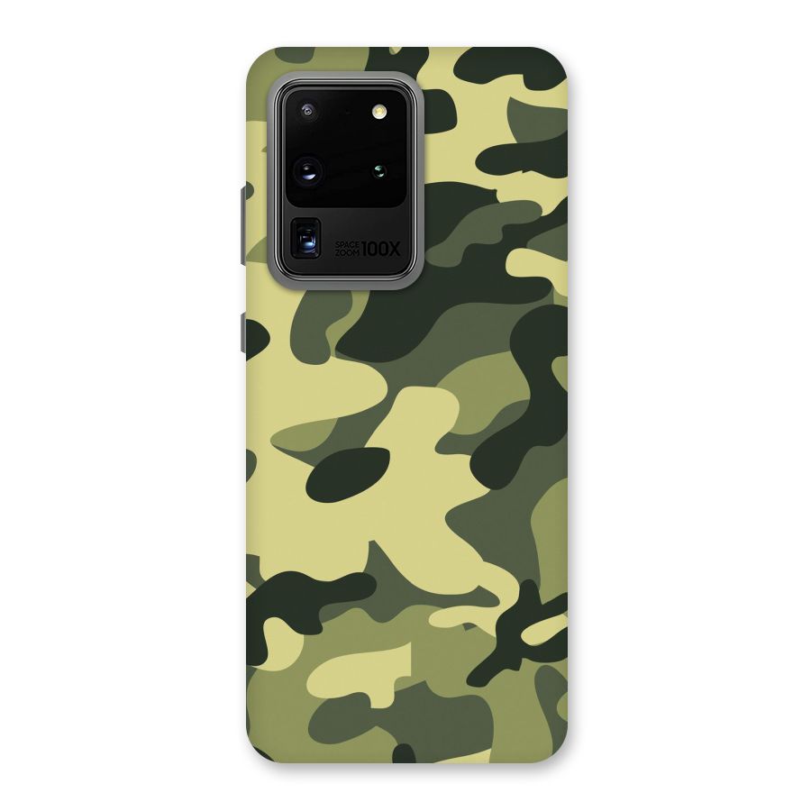 Green Military Pattern Back Case for Galaxy S20 Ultra