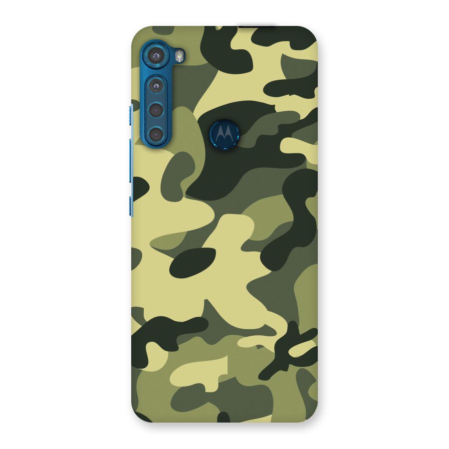 Green Military Pattern Back Case for Motorola One Fusion Plus